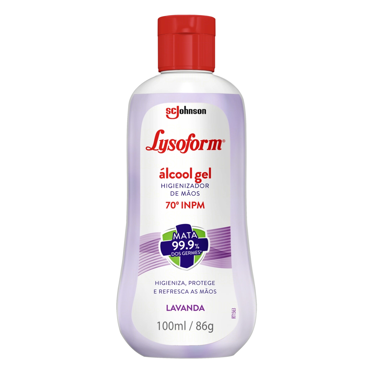 álcool Gel 70 Inpm Lavanda Lysoform Squeeze 100ml