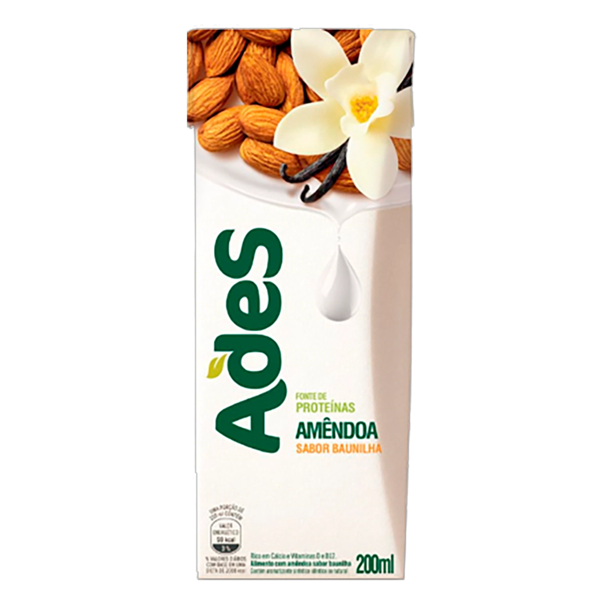 Bebida à Base De Amêndoa Baunilha Ades Caixa 200ml