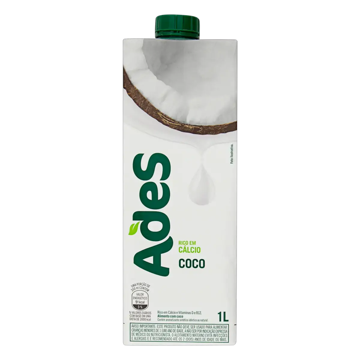 Alimento C/ Soja Ades Vitamina De Coco 1l