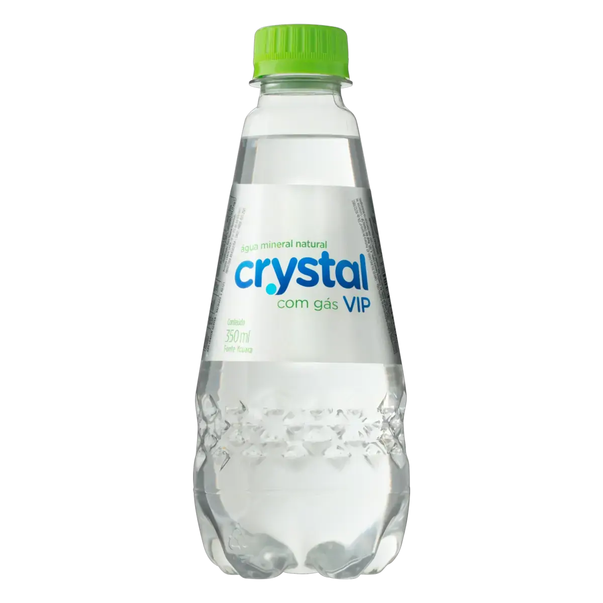 água Mineral Natural Com Gás Crystal Garrafa 350ml