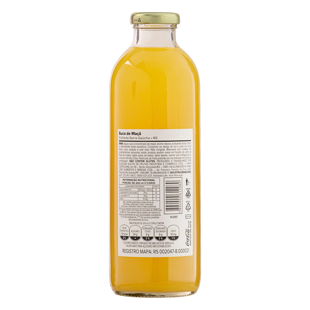 Suco Maçã Del Valle Garrafa 750ml