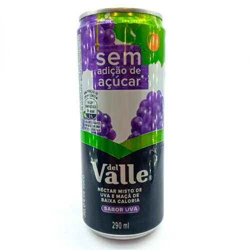 Néctar Uva Sem Adição De Açúcar Del Valle Lata 290ml