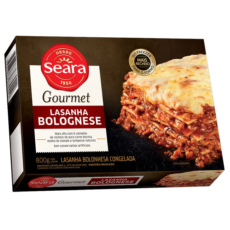 Lasanha Cong Seara Gourmet Bolognese 800g