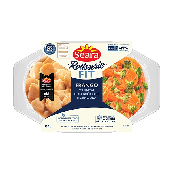 Frango Seara Rotisserie 350g Oriental/brocolis E Cenoura