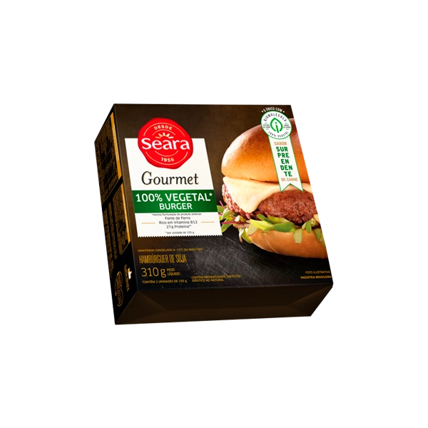Hamb. Seara Gourmet 310g Soja