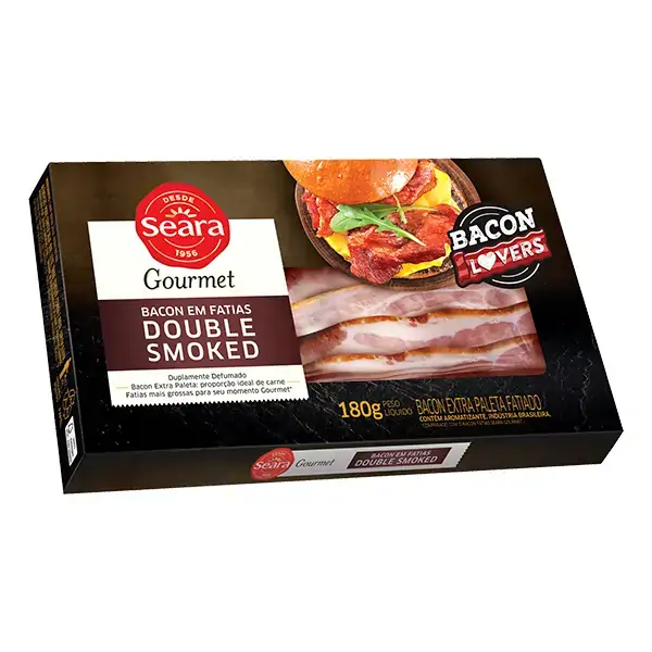 Bacon Double Smoked Seara 180g Fatias