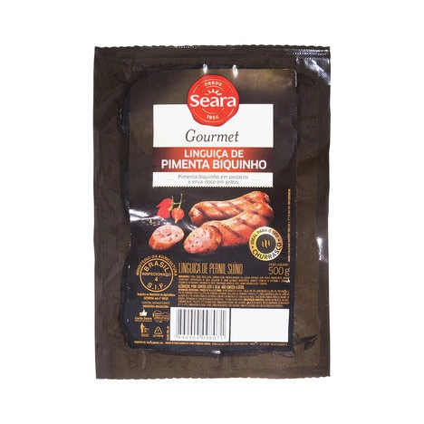Linguica Seara Gourmet 500g Pimenta Biquinho