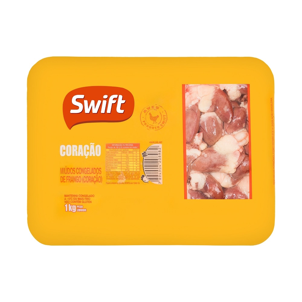 Coracao De Frango Swift Bdj 1kg