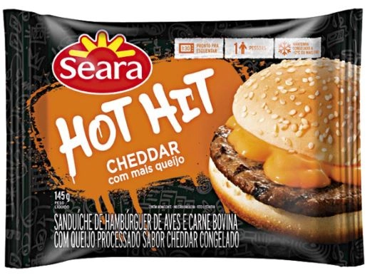 Sanduíche Hot Hit Seara Cheddar Burguer