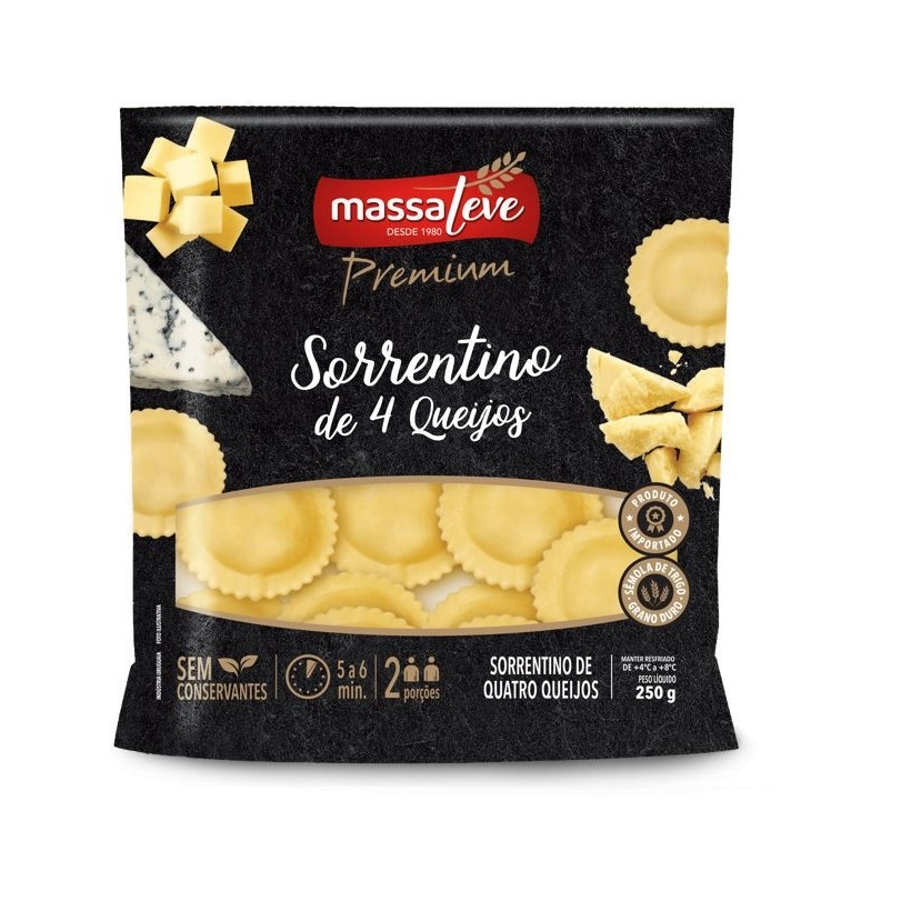 Massa Sorrentino Massa Leve 4 Queijos 250g