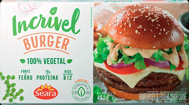 Hamb. Ervilha Sabor Carne Seara 452g