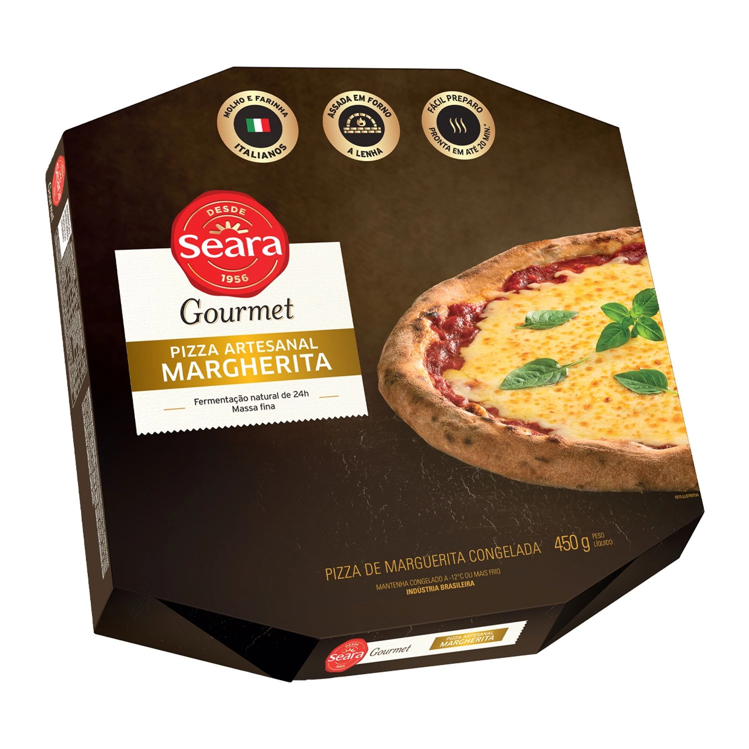 Pizza Artesanal Seara Gourmet 450g Marguerita