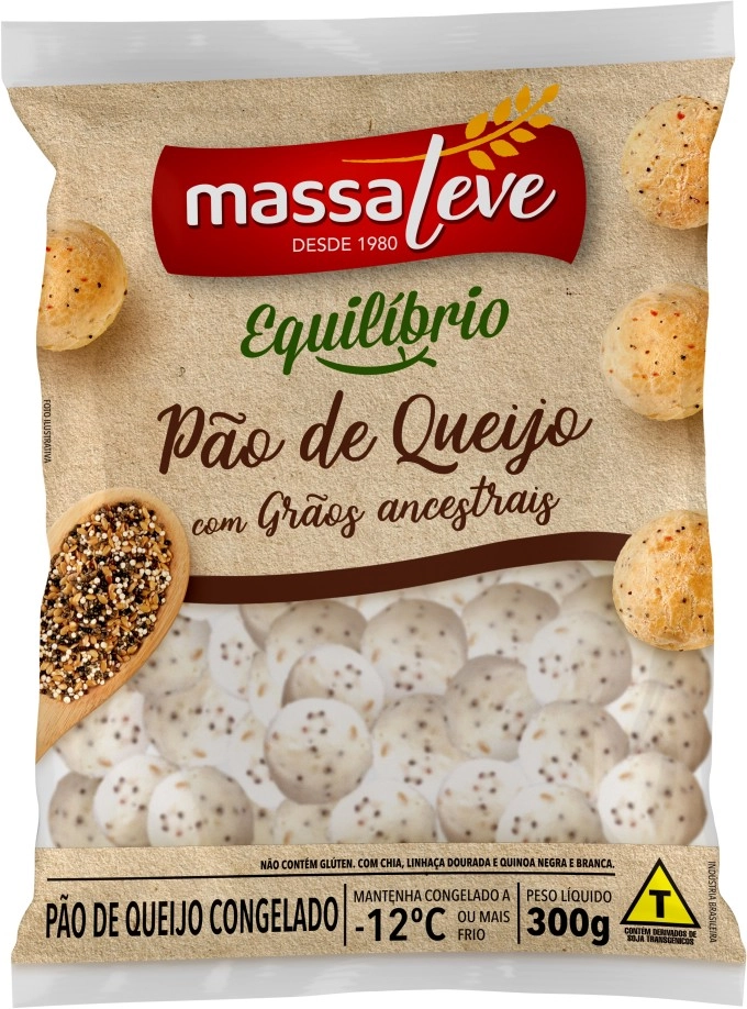 Pao Queijo Massa Leve Graos Ancestrais 400g