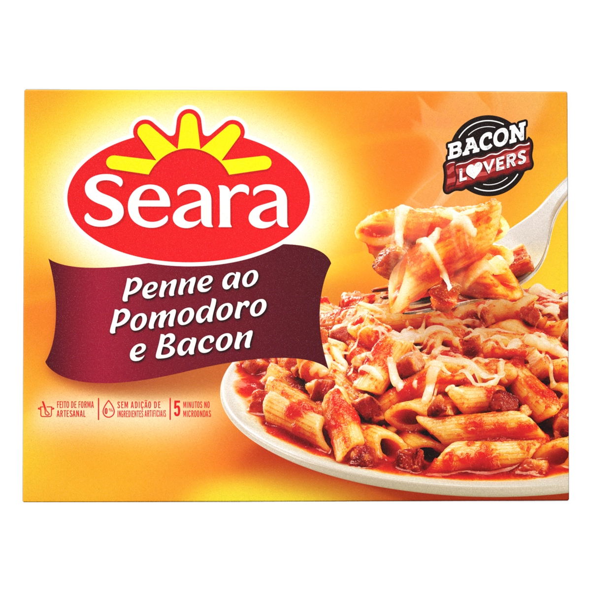 Penne Ao Pomodoro E Bacon Seara Caixa 350g