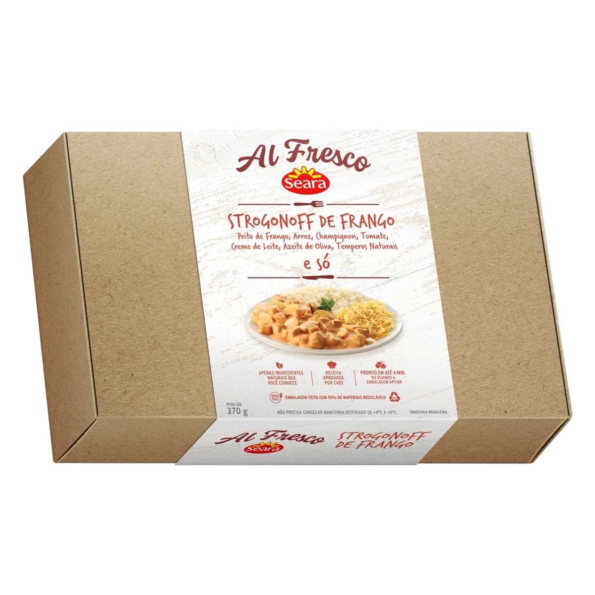 Strogonoff De Frango Seara Al Fresco Caixa 370g