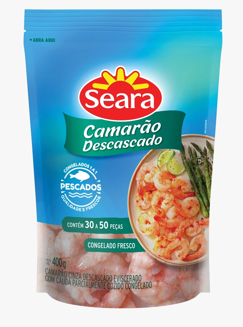 Camarao Seara Descascado 30/50 Cong 400g