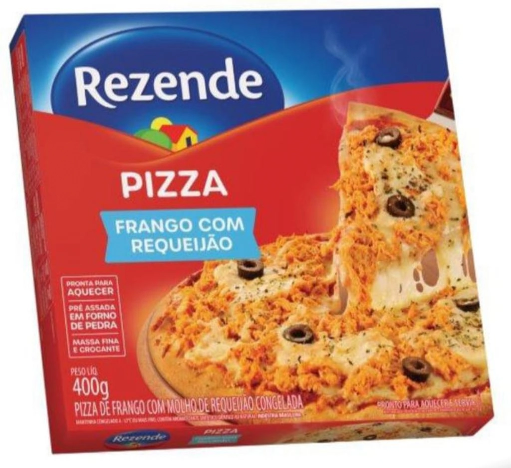 Pizza Rezende 400g Frango C/ Requeijao