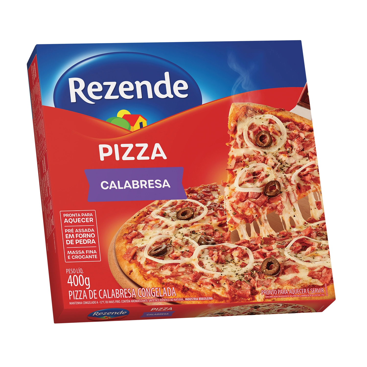Pizza Rezende 400g Calabresa