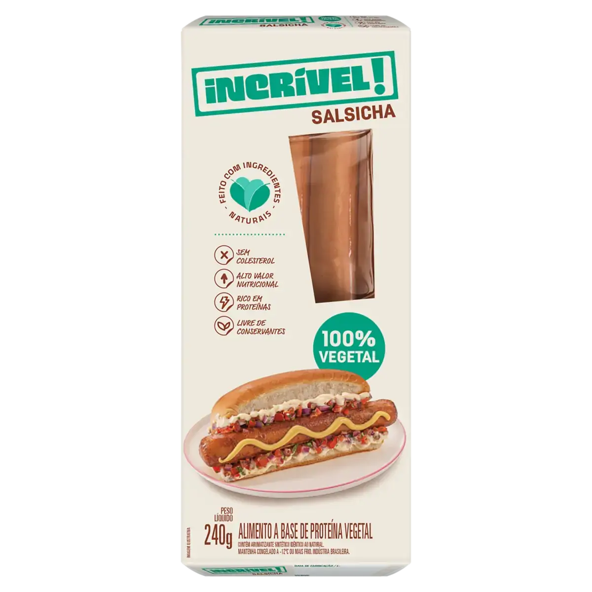 Salsicha Vegetal Incrível 240g