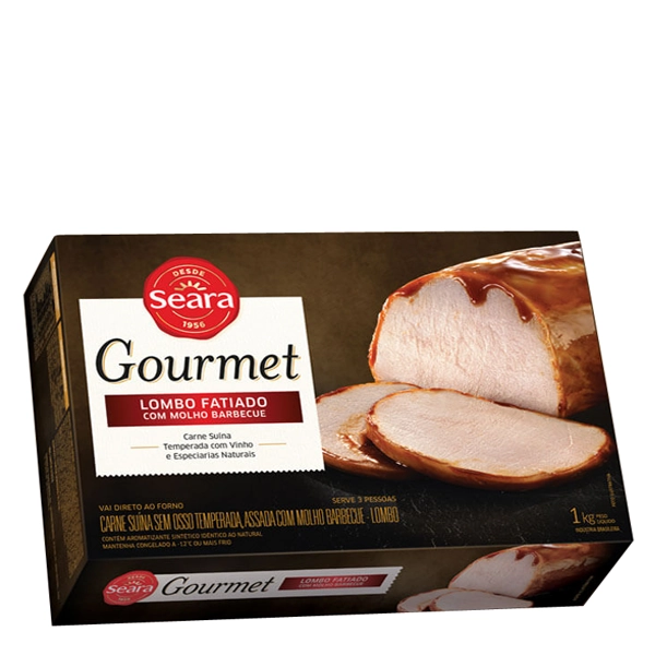 Lombo Fat.seara 1kg Gourmet C/molho Bbq