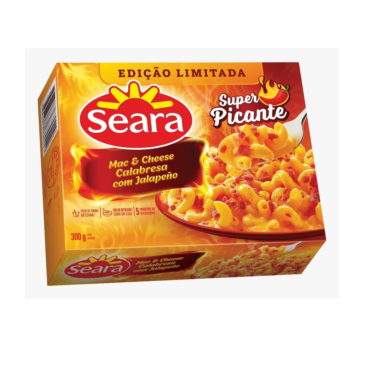 Prato Pto Seara Mac N Cheese Calabresa C/jalapeno 300g