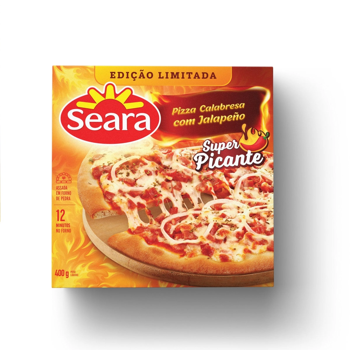 Pizza Cong Seara Calabresa C/jalapeno Super Picante 400g