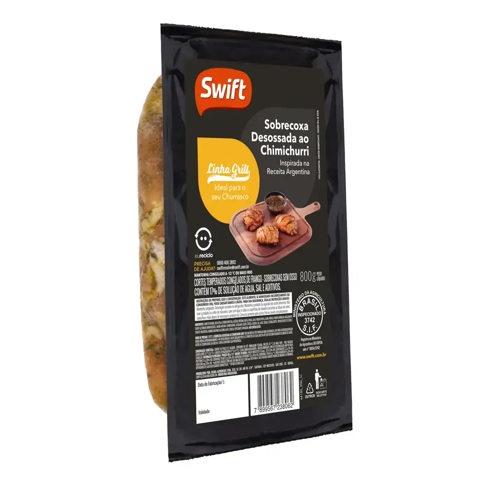 Sobrecoxa Swift Chimichurri 800g