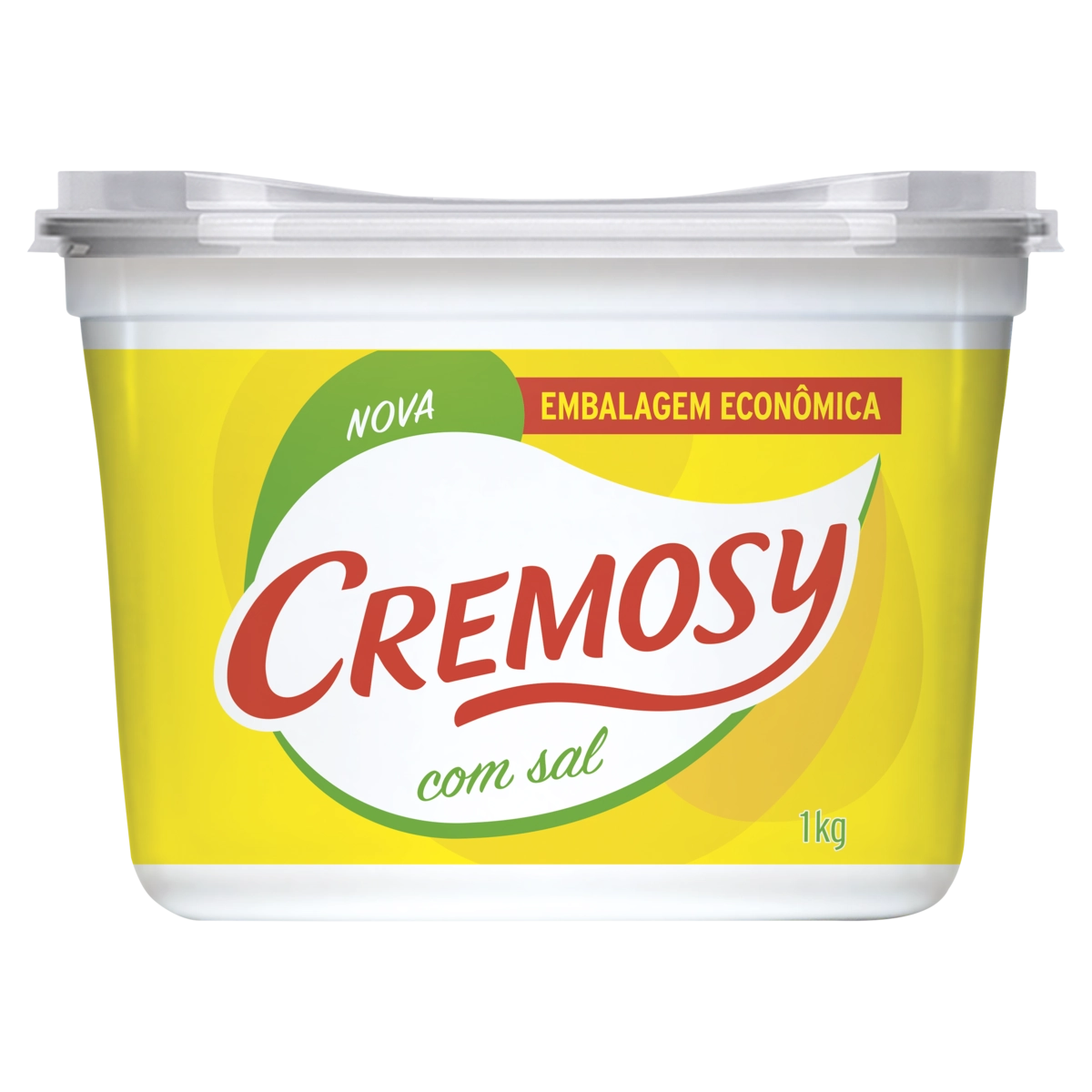 Margarina Com Sal Cremosy Pote 1kg Embalagem Econômica