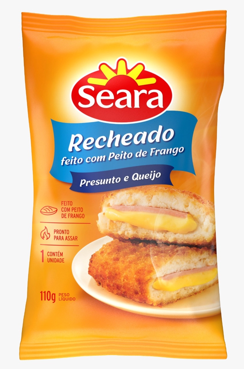 Empanado De Frango Peito Recheio Presunto E Queijo Seara Pacote 110g