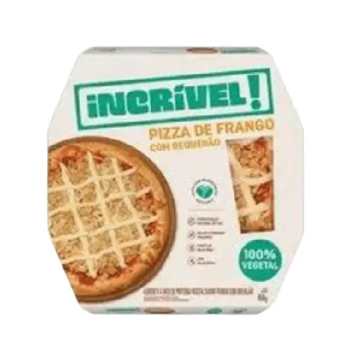 Pizza Vegetal Frango Com Requeijão Incrível Caixa 450g