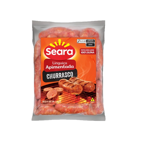Linguiça De Carne Suína Apimentada Seara Churrasco 600g