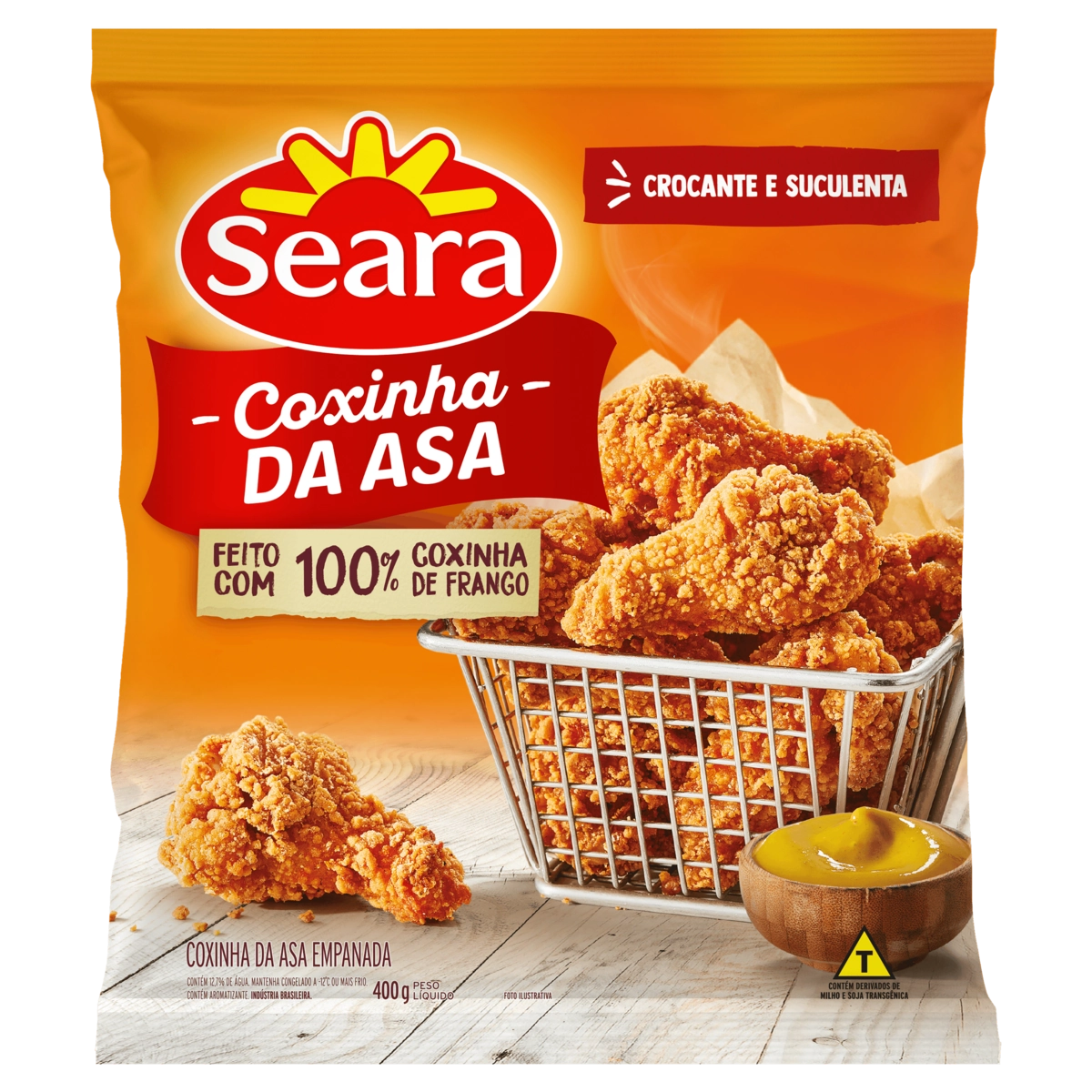 Empanado De Frango Coxinha Da Asa Seara Pacote 400g