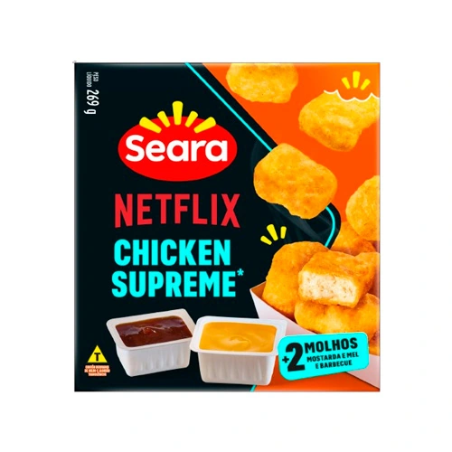 Empanado De Frango Seara Chicken Supreme Caixa 220g 10 Unidades