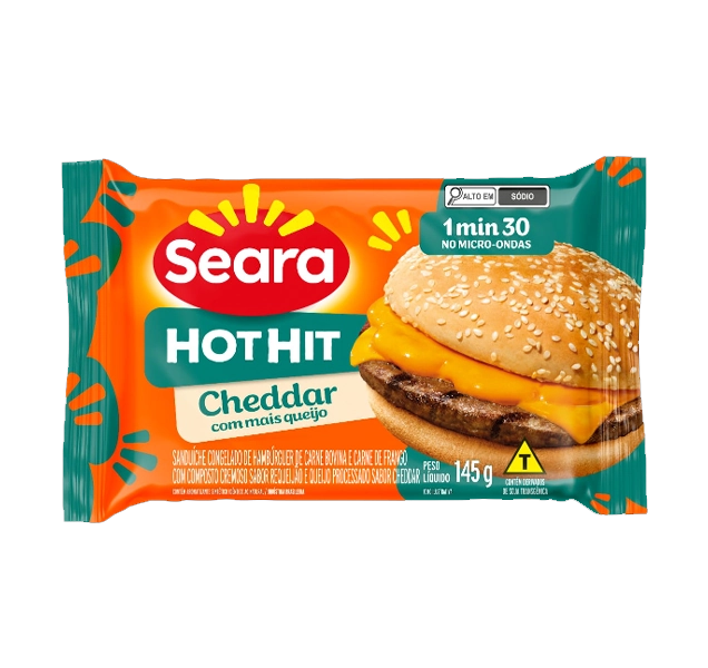 Pp Hot Hit Cg Seara Cheddar Burguer