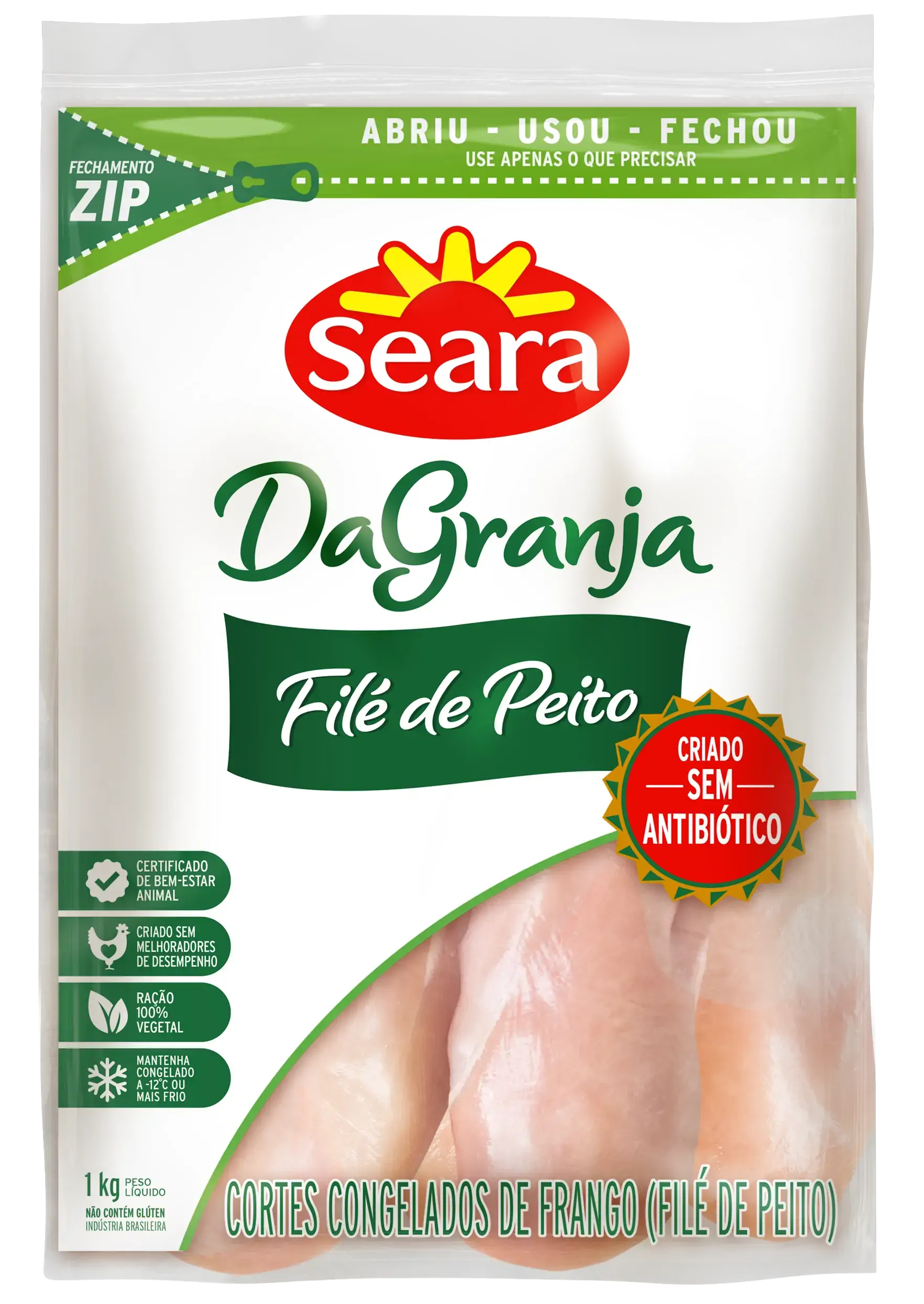 File Peito Frango Seara Te.cong.1kg