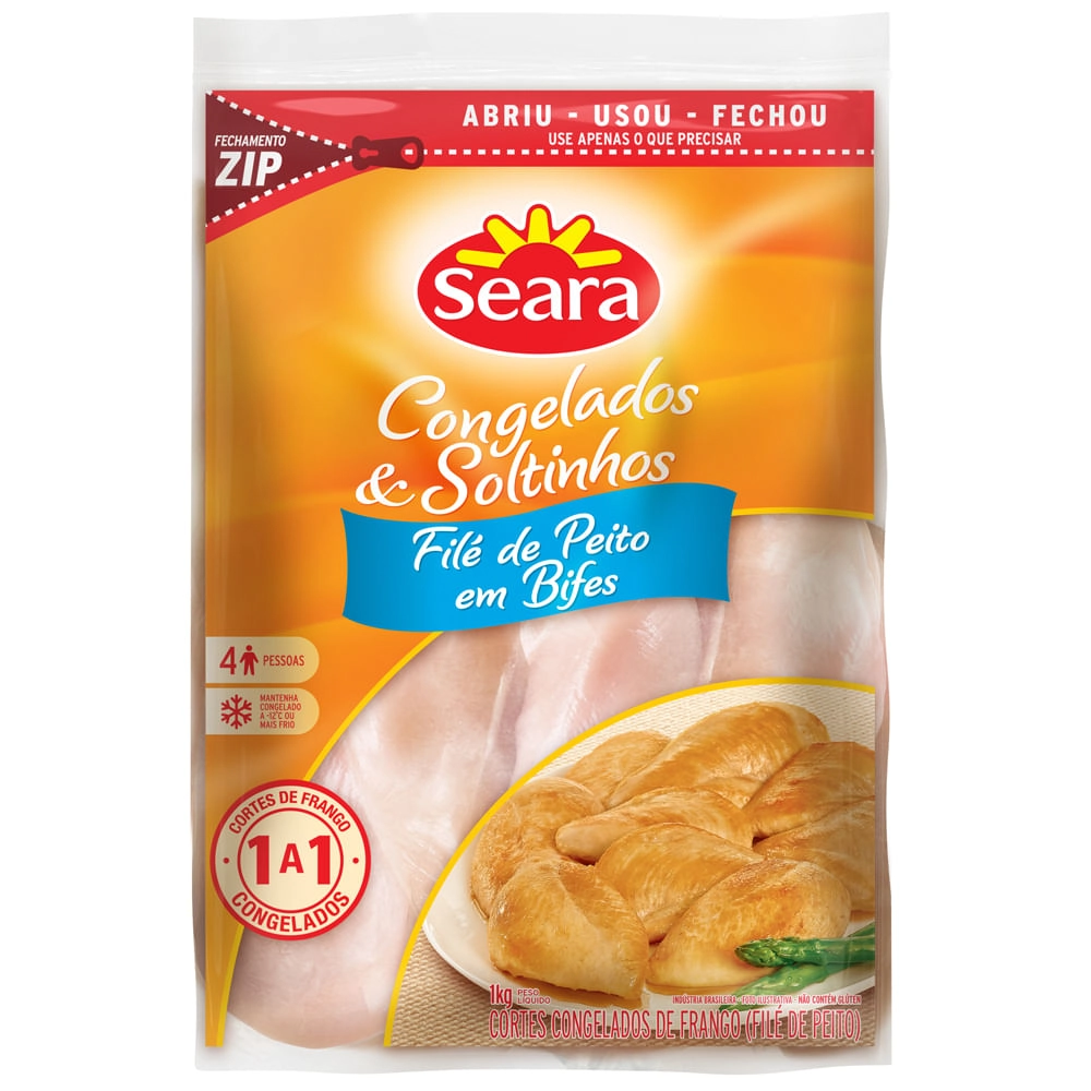 File De Peito De Frango Seara 1kg