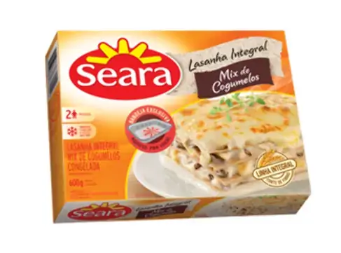 Lasanha Seara 600g Integral Mix Cogumelos