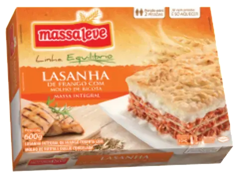 Lasanha Massaleve 600g Integral Frango/ricota