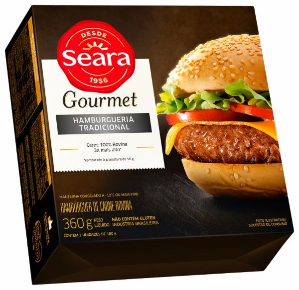 Hamb Trad Seara Gourmet 360g