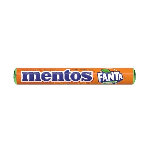 Bala Fanta Laranja Mentos Pacote 37,5g 14 Unidades