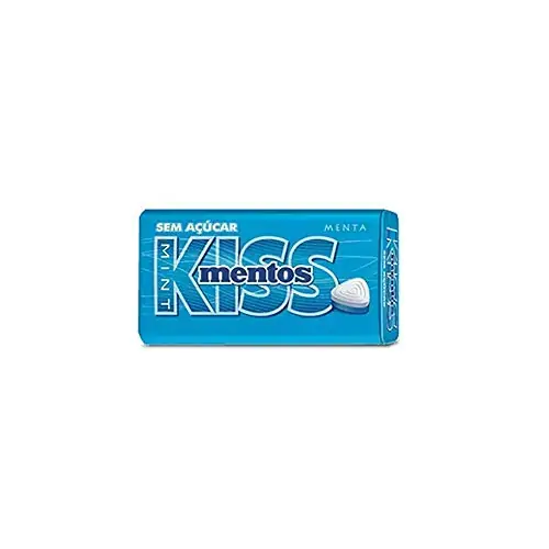 Pastilha Menta Zero Açúcar Mentos Kiss Caixa 420g 12 Unidades