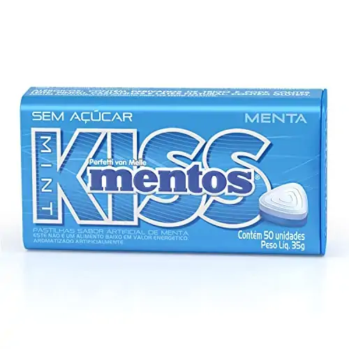 Pastilha Mentos Kiss Lata Mint 35g 499031 Perfetti