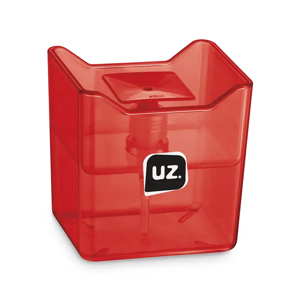 Dispenser Premium Vermelho Translucido De Plastico