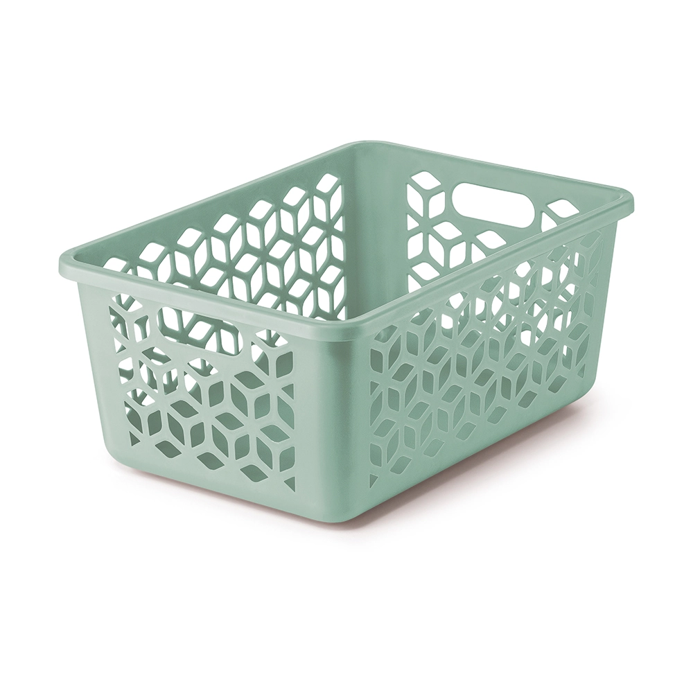 Cesto Organizador Uz Verde Solido Plast M