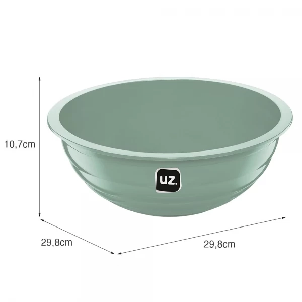 Saladeira Plastico Uz Gomada Verde Menta 4l