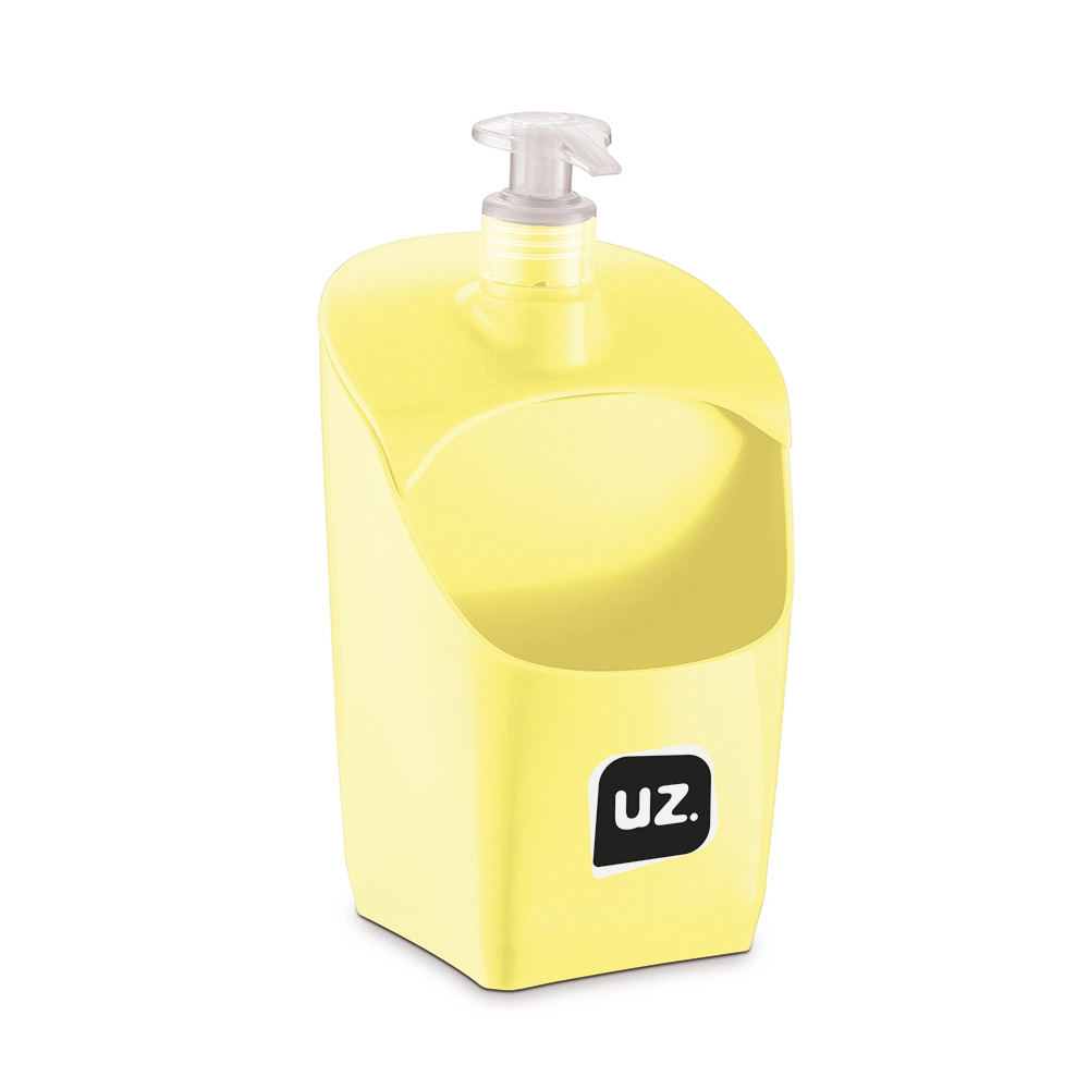 6 Dispenser Com Furos Amarelo Claro Solido Pp De Plastico