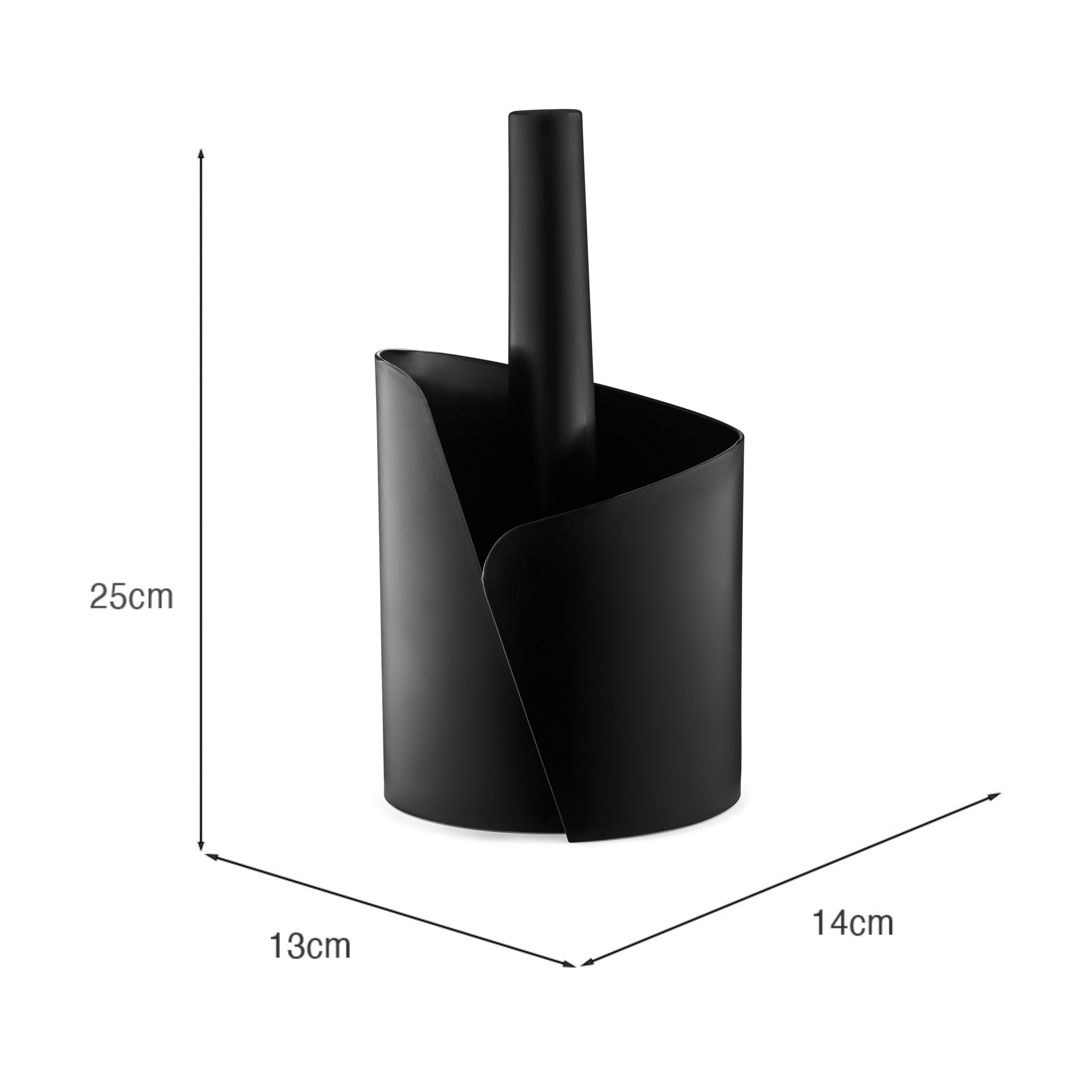 Suporte P Toalha De Plastico Preto Uz