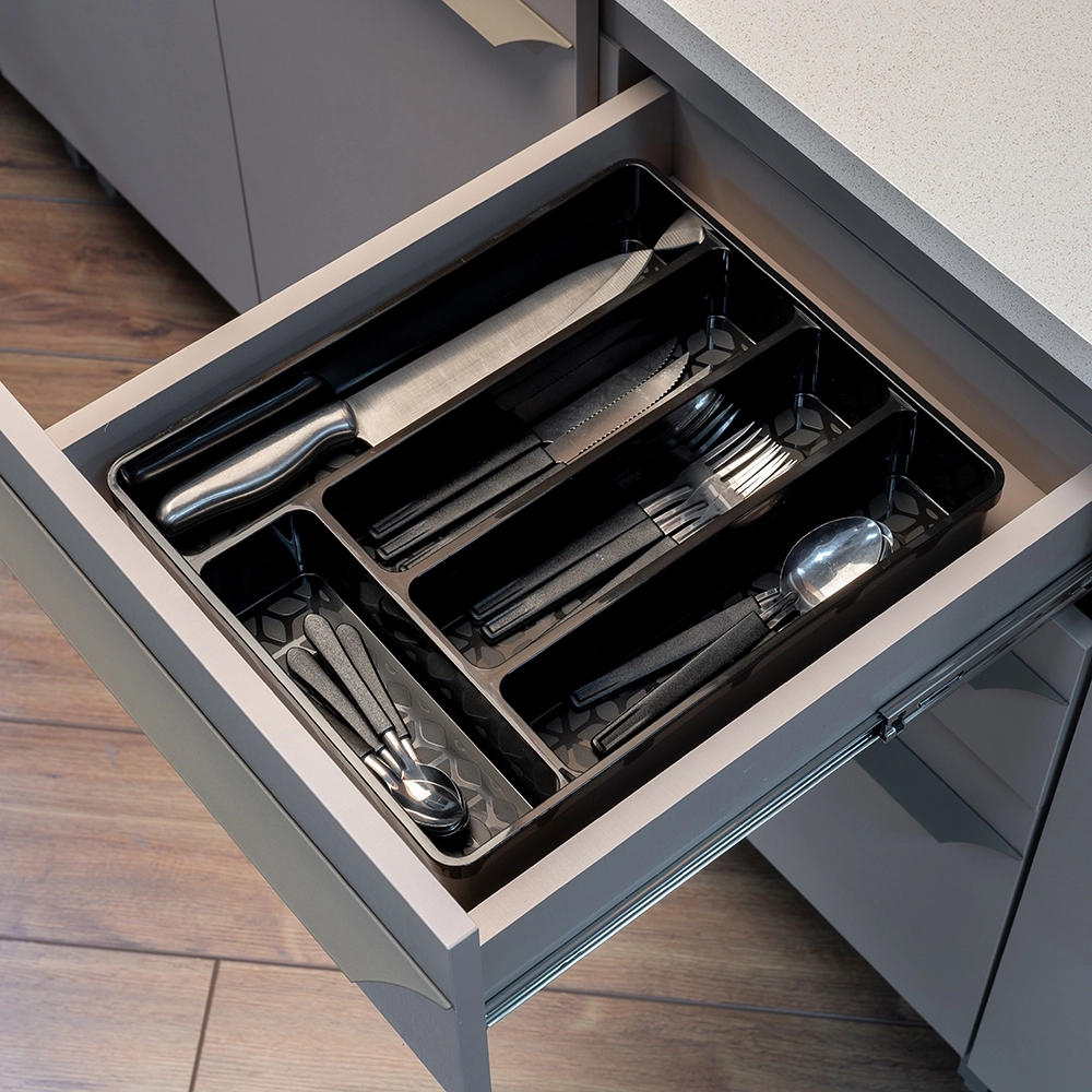 Organizador Multiuso Pl Uz S/tampa Preto Solido