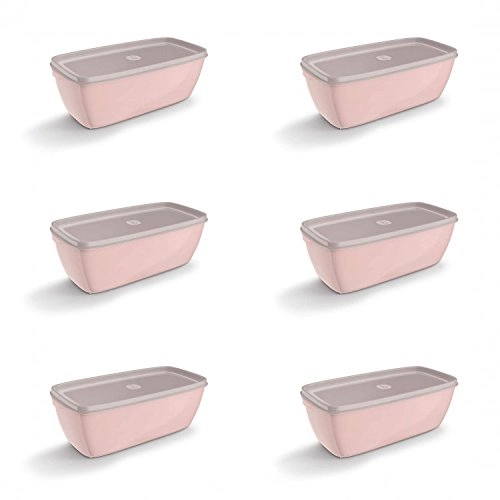 Pote Multiusso Retangular Uz 3lts Rosa