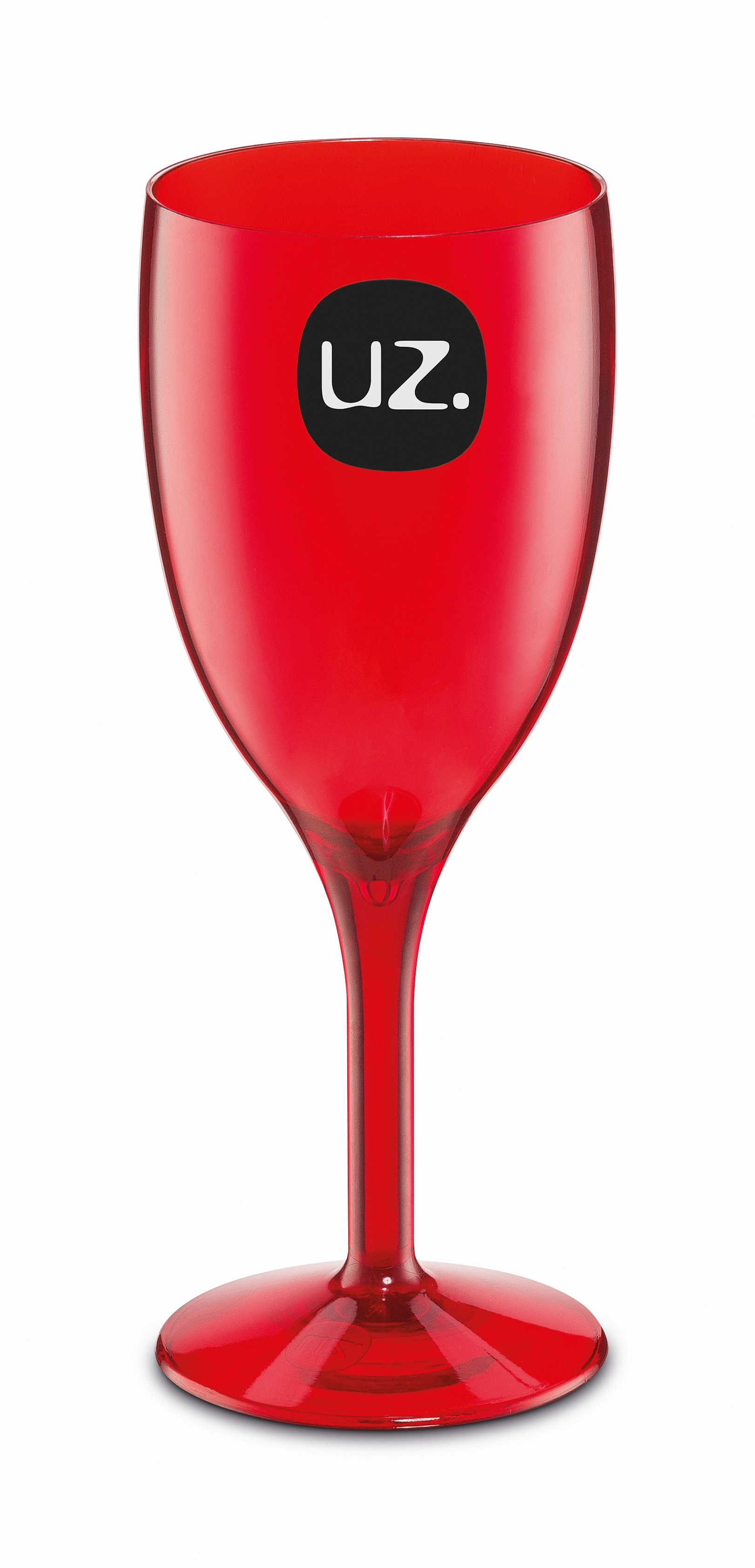 Taca Uz Plasticos Vinho/agua Vermelha 350ml Ref.uz242 Vm Un